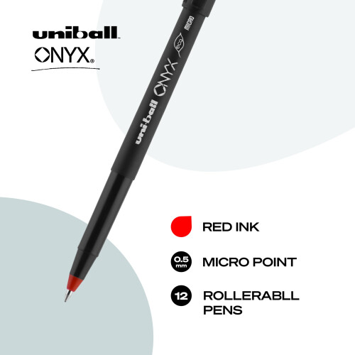 Uni-Ball uni-ball ONYX Rollerball-Stift, PEN, UNIBALL, ONYX, MICRO, RD 1