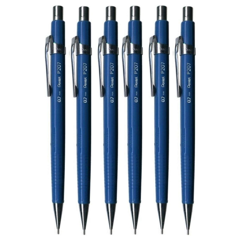 Pentel 0.7mm (P207-C) Blue P200 Series Automatic Mechanical Drafting P