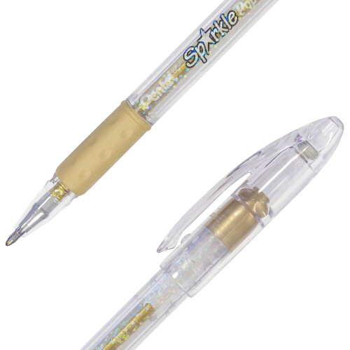Pentel Pentel Sparkle Pop Μεταλλικό Gel Pen, (1.0mm) Παχιά Γραμμή, Χρυσό - K91-DX 2