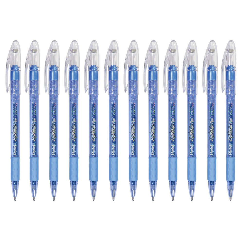 Pentel Sparkle Pop Metallic Gel Pen  (1.0mm) Bold Line  Blue/green Ink