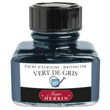 Herbin Jacques Ref 13007T - Tinta tltotollakhoz s grgos tollakhoz - Vert de Gris/zld-szrke - 30 ml-es palack beptett tolltartval - Szrke sz