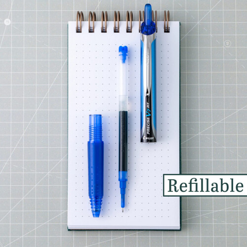 Pilot Stylo à bille liquide rétractable PILOT Precise V7 RT, pointe fine (0,7 mm), bleu, 14-pack 2