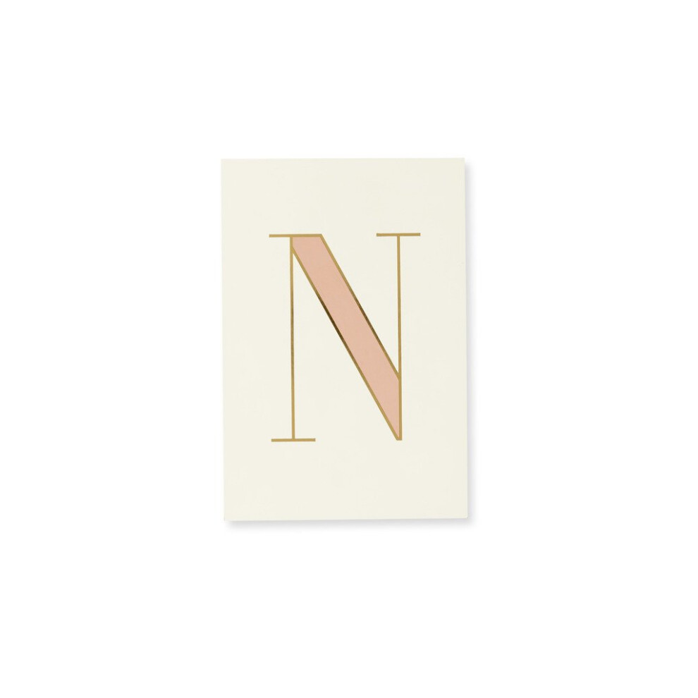 Kate Spade New York Initial Notepad with 100 Pages  N (Yellow)