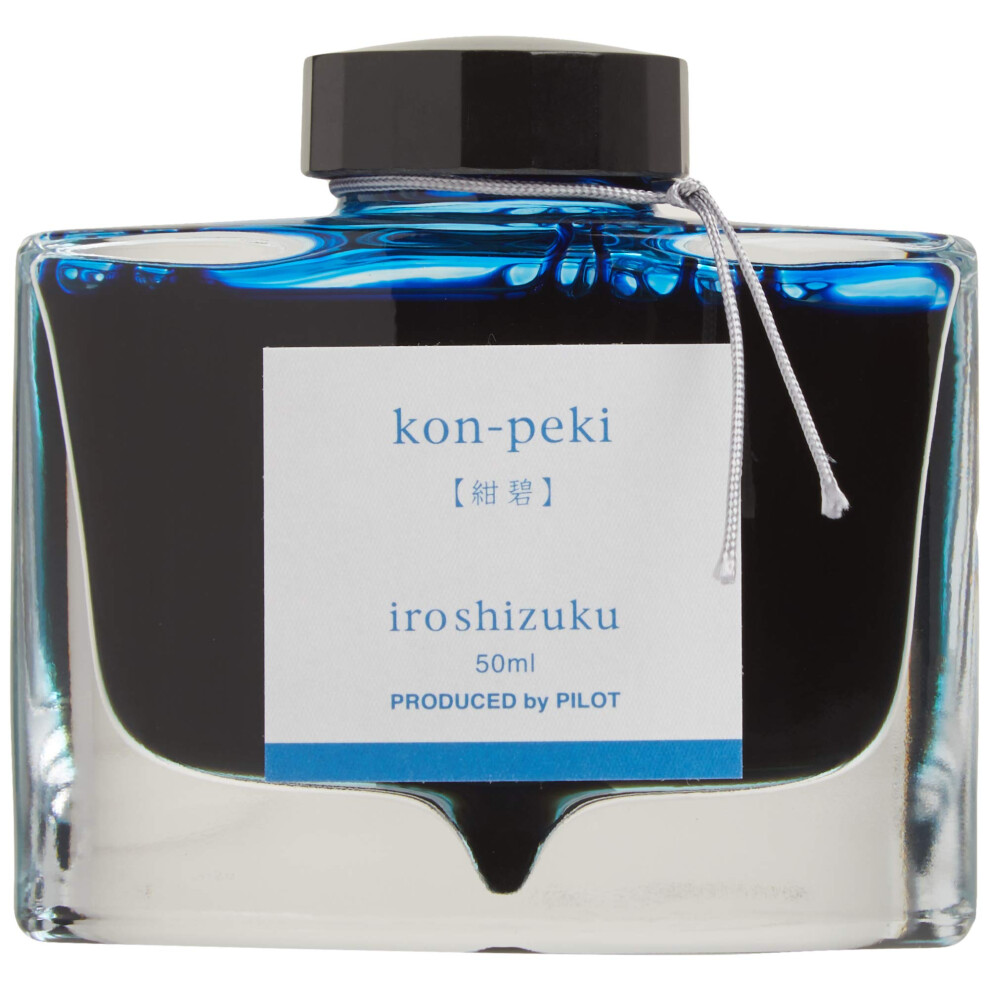 PILOT Iroshizuku Bottled Fountain Pen Ink  Kon-Peki  Deep Blue (Turquo