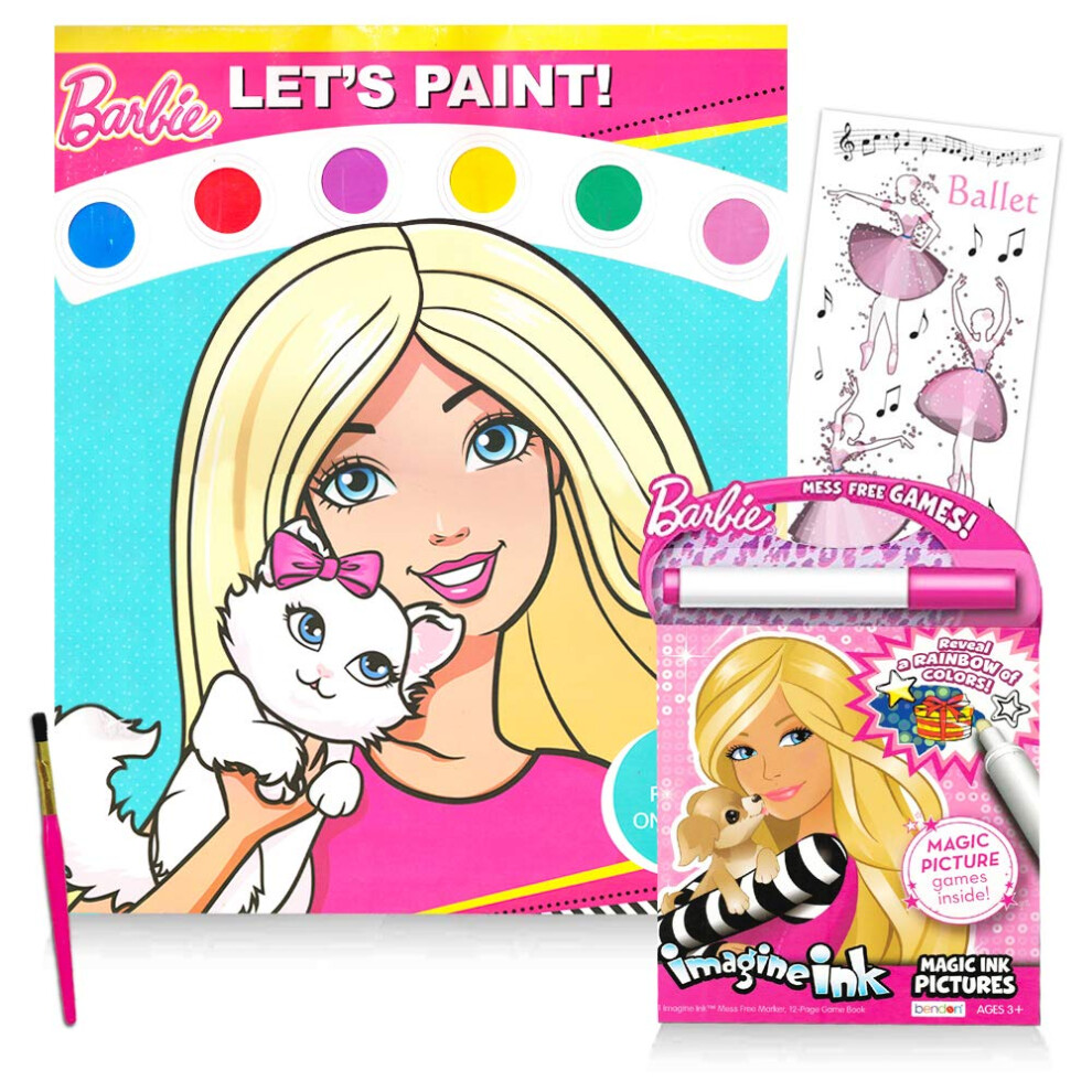 Barbie Coloring Books Activity Super Set ~ Giant Barbie Paint with Wat