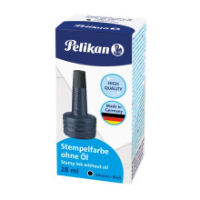 Pelikan Stamping Ink for Ink Pads used with Rubber Stamps 1 Fluid Ounce Black 1 Bottle 351197 30ml