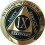 RecoveryChip 9 År AA Medallion Elegant Svart Guld Silver Bi-Plated 3
