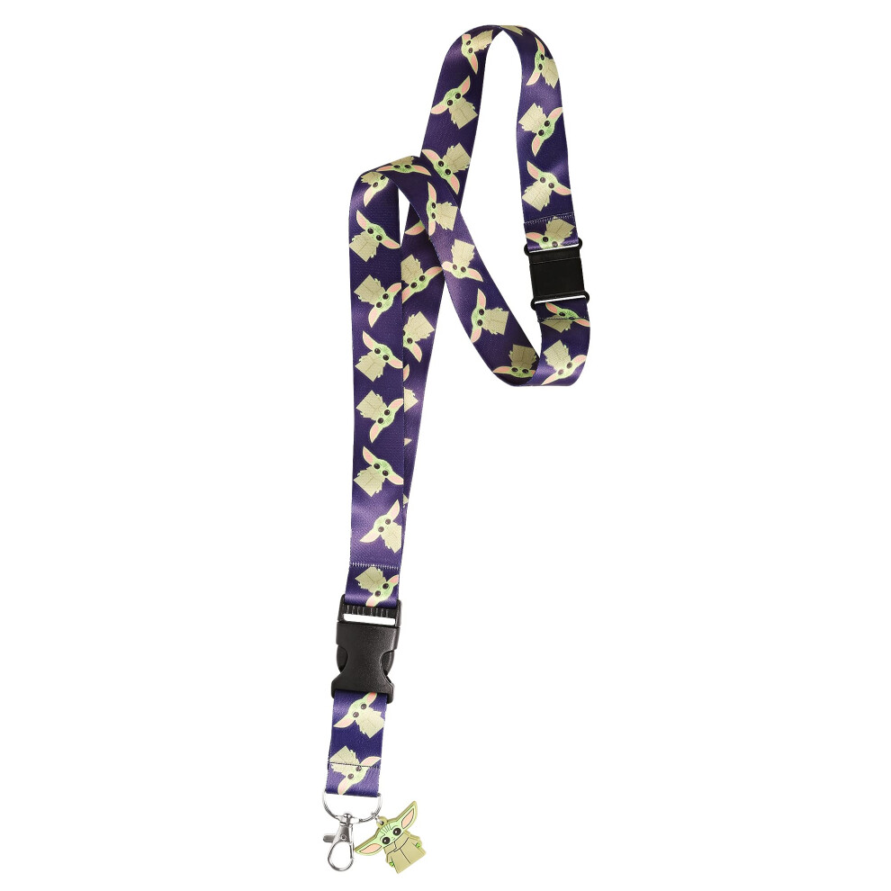Disney Star Wars The Mandalorian Lanyard - Grogu Lanyards For Keys - Neck Lanyard With Grogu Charm