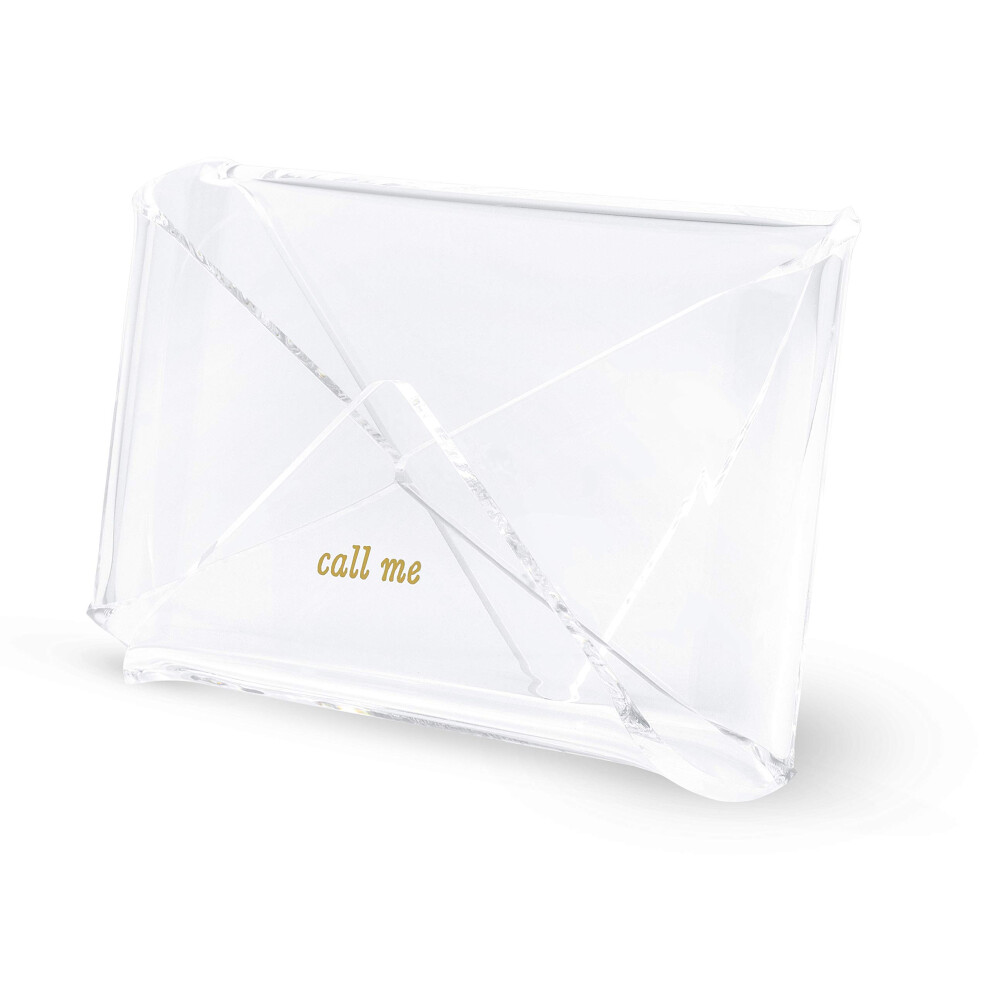 Kate Spade New York Business Card Holder for Women  Stylish Clear Acry