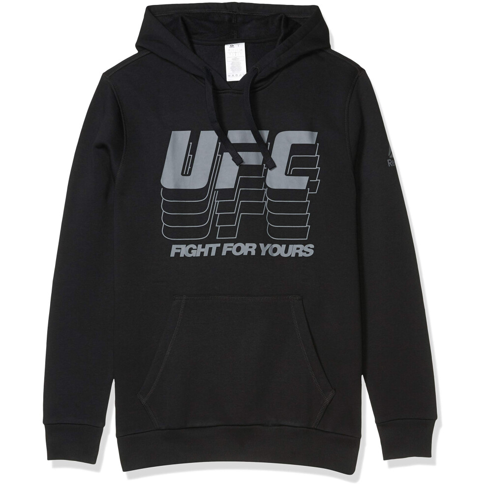 Reebok Men's Pullover Hoodie UFC L   BLACK   GJA80