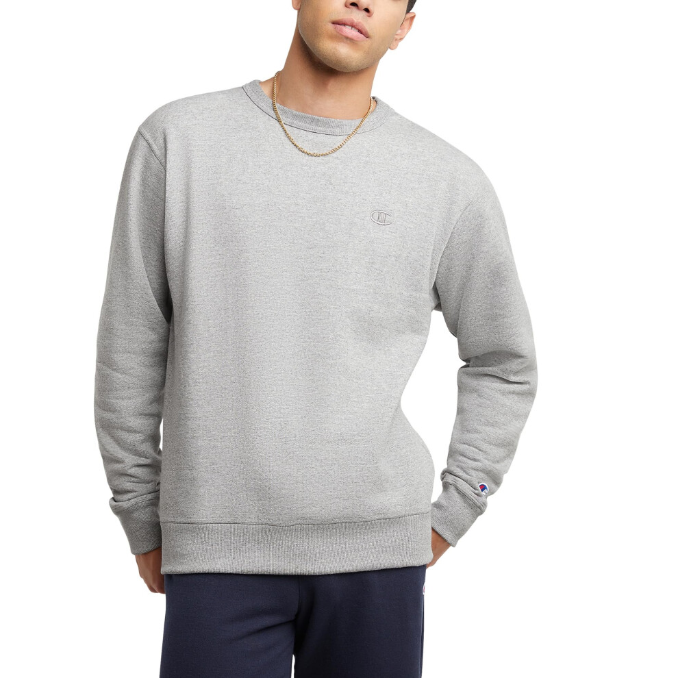 Champion Men's Crewneck  Powerblend Fleece Sweatshirt  Crewneck Sweats