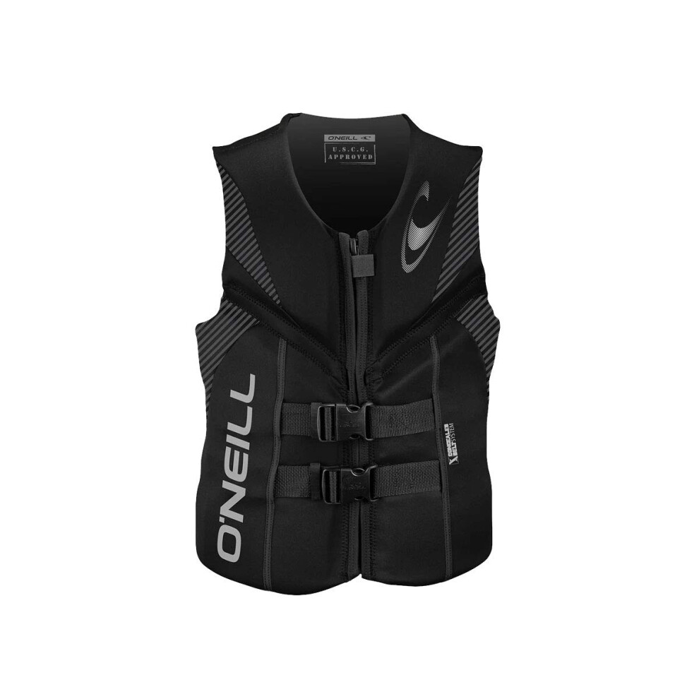 O'Neill Men's Reactor USCG Life Vest  Black/Black/Black Small