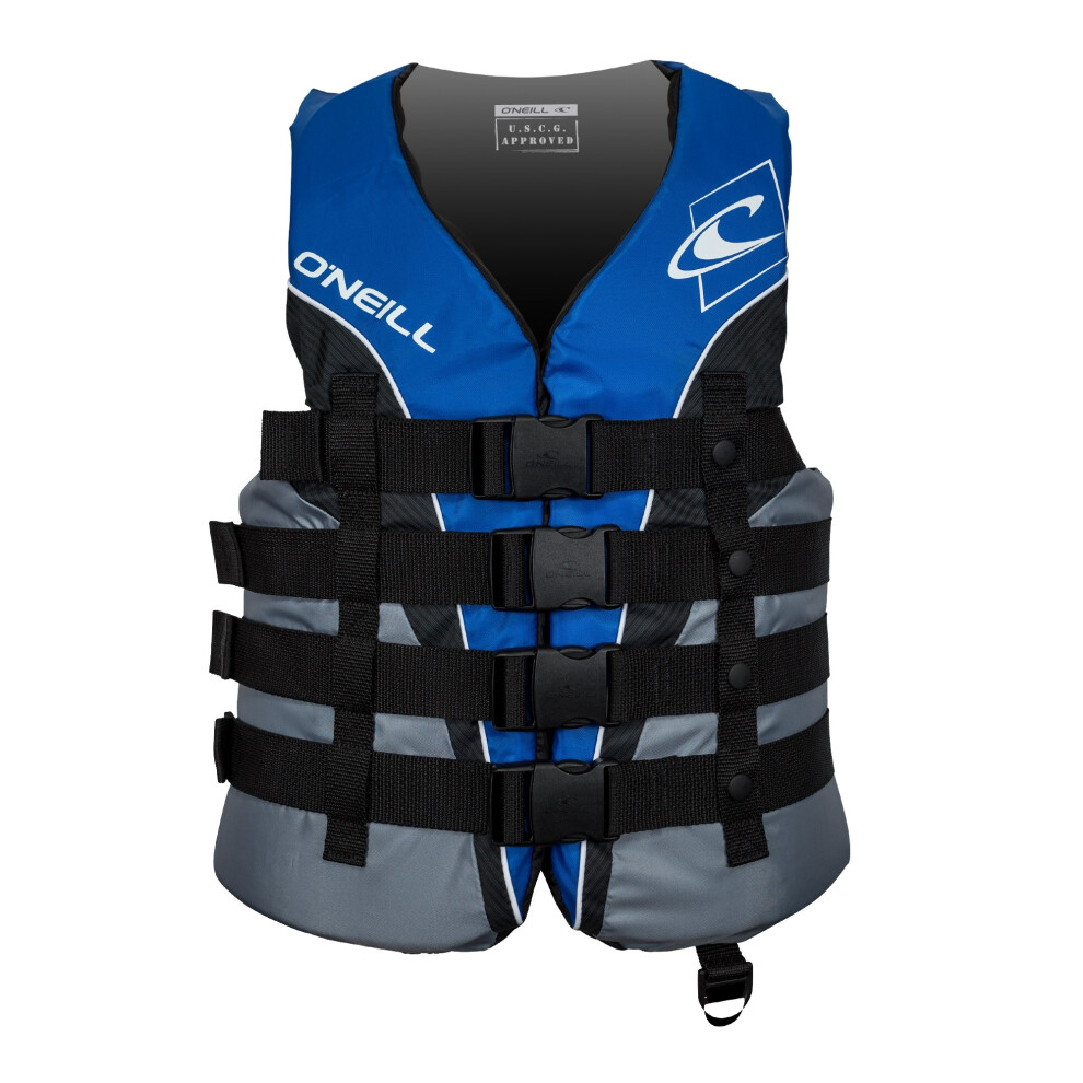 O'Neill Men's Superlite USCG Life Vest Pacific/Smoke/Black:White S