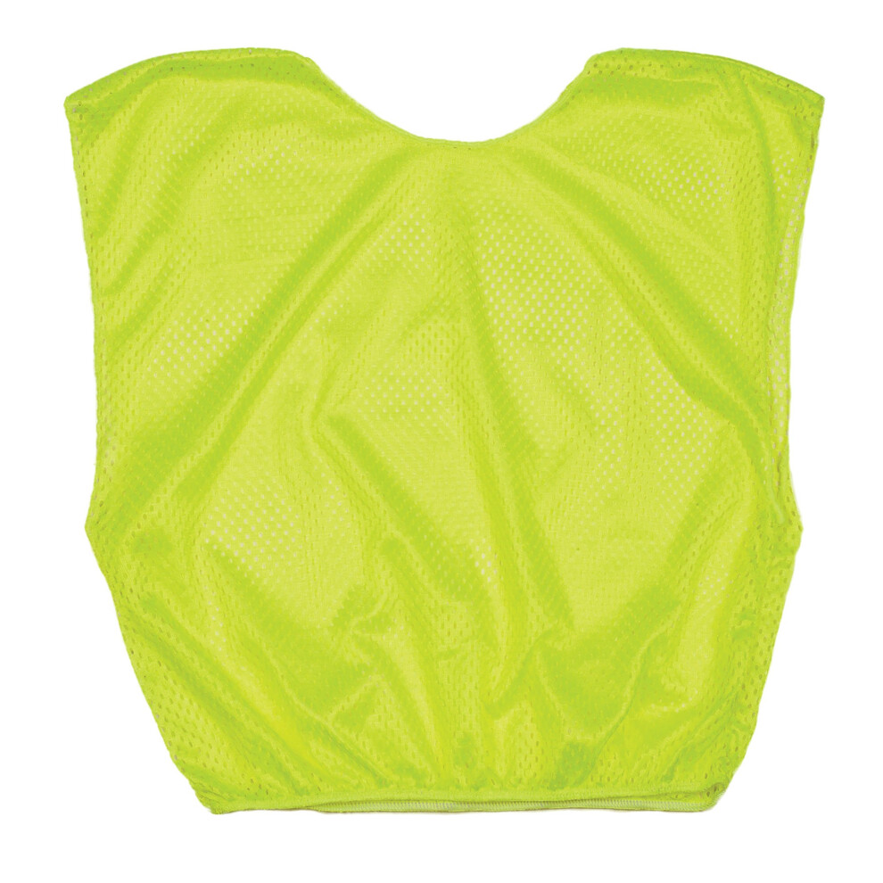 Champion Sports Adult Mesh Practice Scrimmage Vest  Neon Yellow (Pack