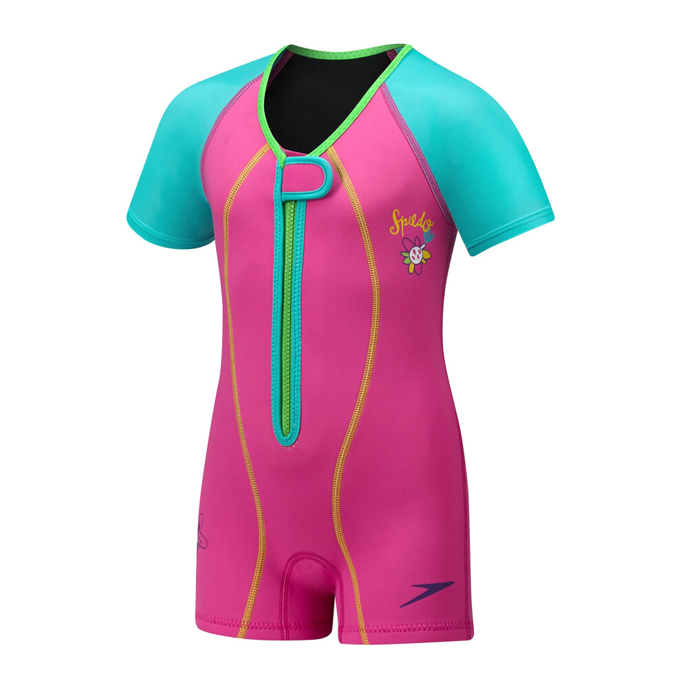 Speedo Unisex-Child UV Thermal Swimsuit Begin to Swim UPF 50   Berry