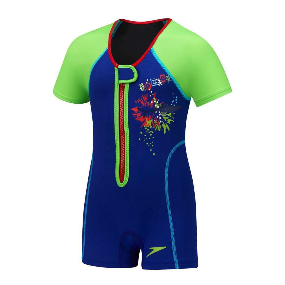 Speedo Unisex-Child UV Thermal Swimsuit Begin to Swim UPF 50 Sapphire