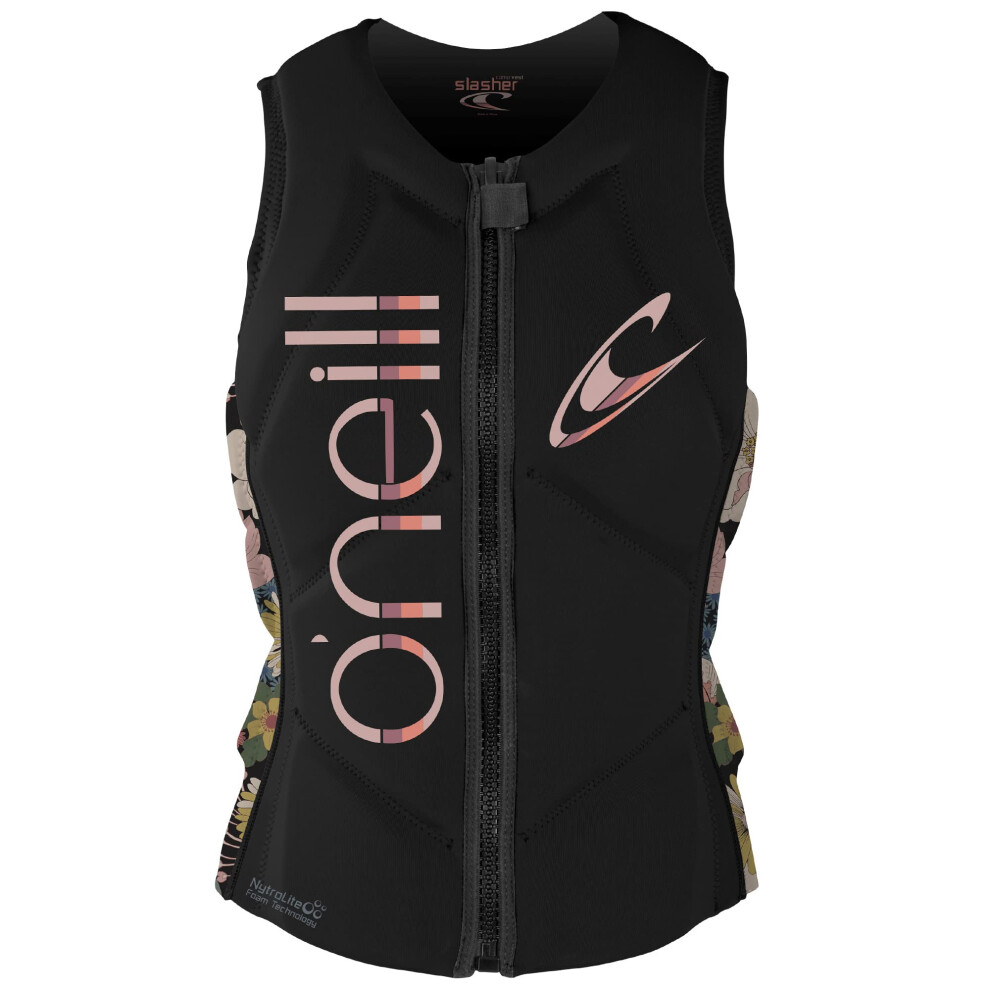 O'Neill Wetsuits Women's Slasher Comp Vest  Black/Twiggy  6