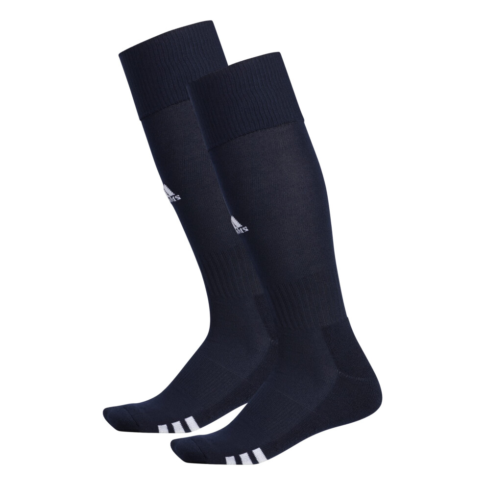 adidas Rivalry Soccer Socks (2-Pair)  Team Navy Blue/White  Small