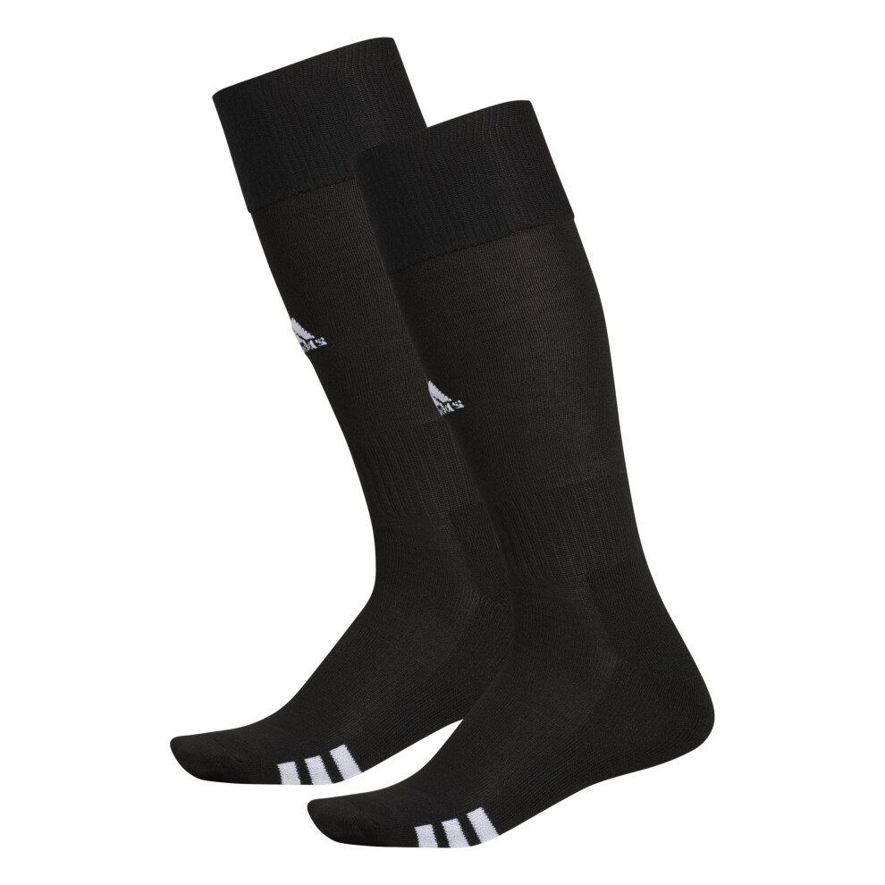 adidas Rivalry Soccer Socks (2-Pair)  Black/White  Large