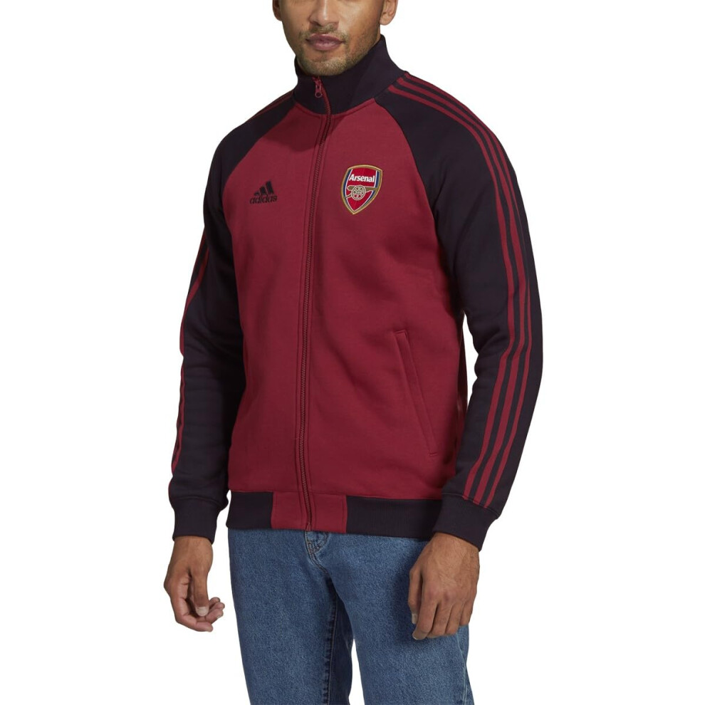 adidas Arsenal Tiro 21 Anthem Jacket Men's  Burgundy  Size S