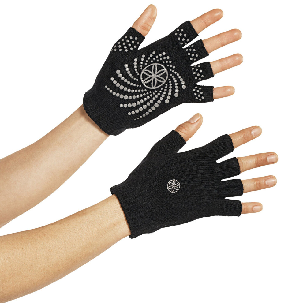 Gaiam Grippy Yoga Gloves Black/Grey