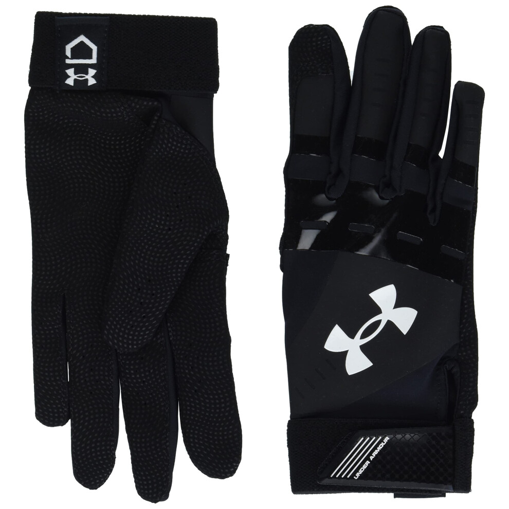 Under Armour Womens Radar Softball Gloves   (001) Black / Black / Whit