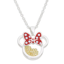 Joyas de Disney para Mujeres y Niñas, Collar Colgante Minnie Mouse Noviembre Ámbar Citrino