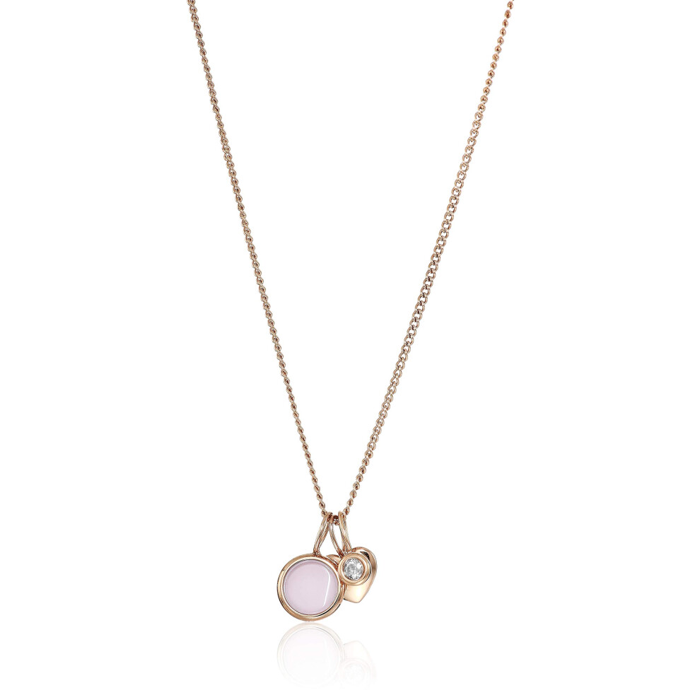 Fossil Women's Rose Gold-Tone Necklace  Color: Rose Gold (Model: JF030