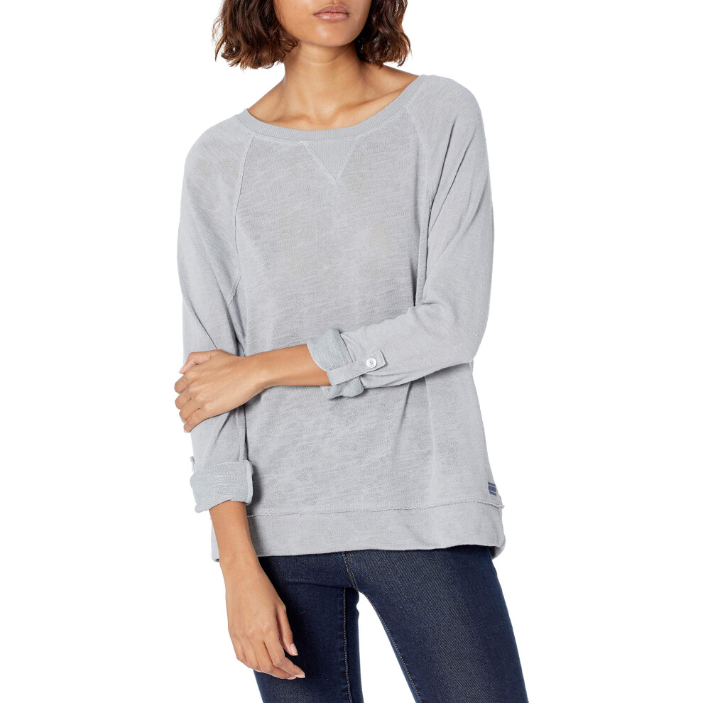 Tommy Hilfiger Women's Dolman Sleeve Pullover  Stone  Extra Extra Larg