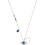 Swarovski SWAROVSKI γυναικείο Κρύσταλλο Duo Κακό Μάτι Κολιέ Ροζ Χρυσό-Επενδυμένο 1