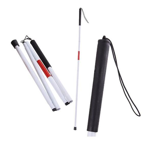 Blind Cane, White Cane, Walking Cane For The Blind, Foldable Blind Cane,_happyshop