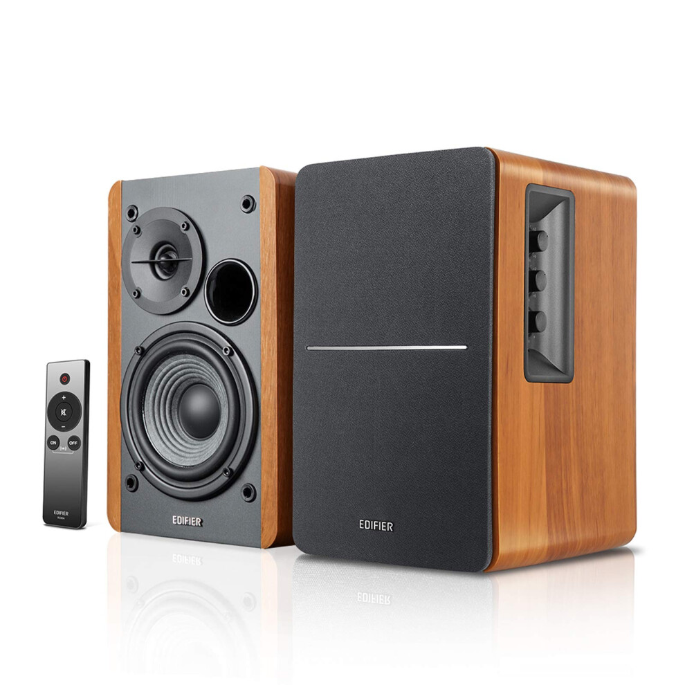 Edifier R1280Ts Powered Bookshelf Speakers - 2.0 Stereo Active Near Fi