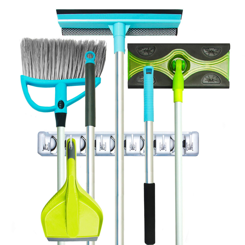Support pour balai et serpill?re Guay Clean - Organisateur d'outils de jardin - Rangement pour la maison
