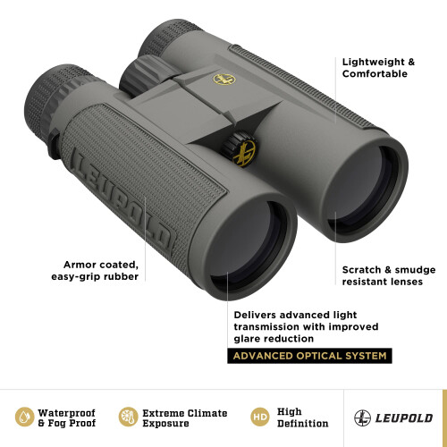 Leupold BX-1 McKenzie HD Binocolari, 12x50mm (181175) 1