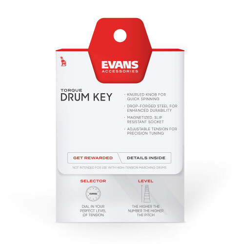 Evans Torque Key - Drum Key Tuner - Magnetic Drum Tuner - Drum Tuning 2