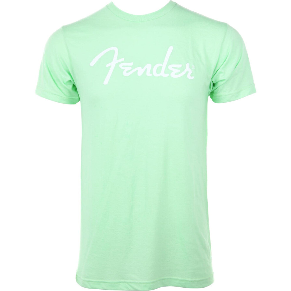 Fender Spaghetti Logo T-Shirt  Surf Green  M