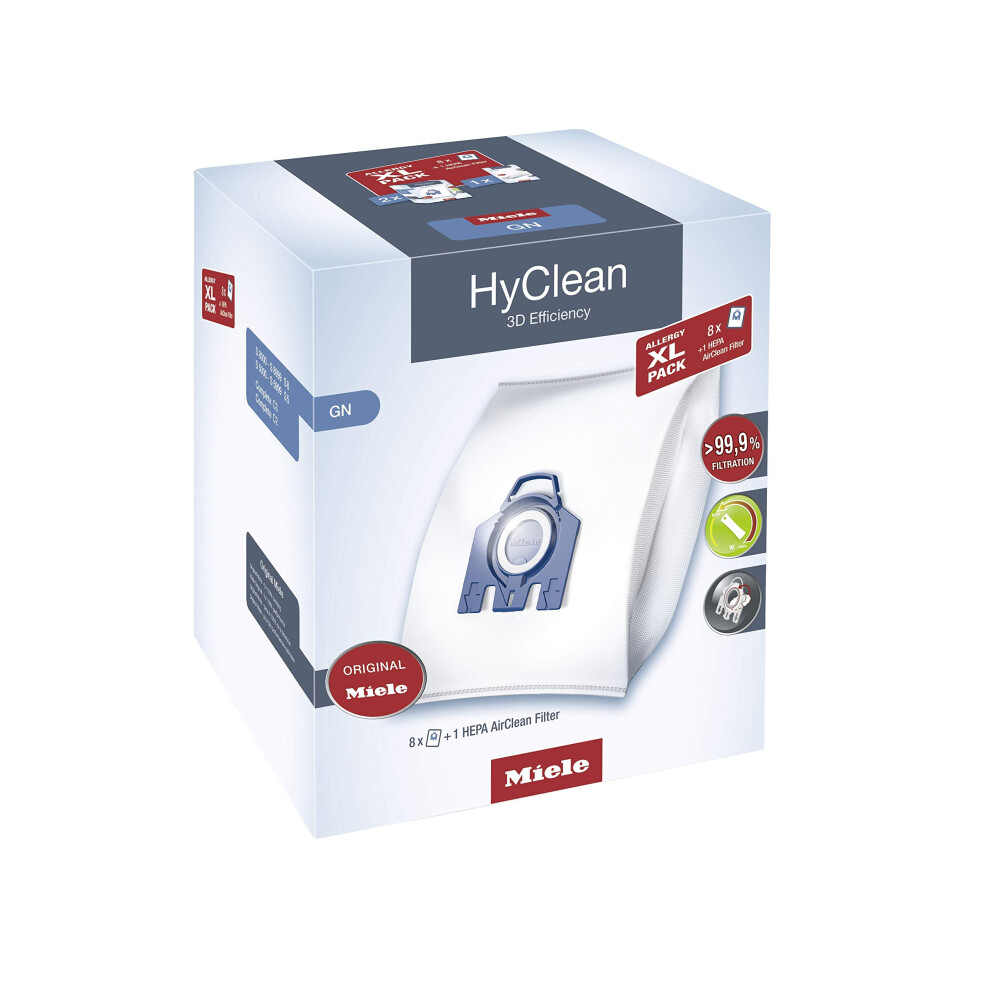 Miele Gn Hyclean Allergy Xl 3D Vacuum Cleaner Dust Bags And Sf-Ha 50 H