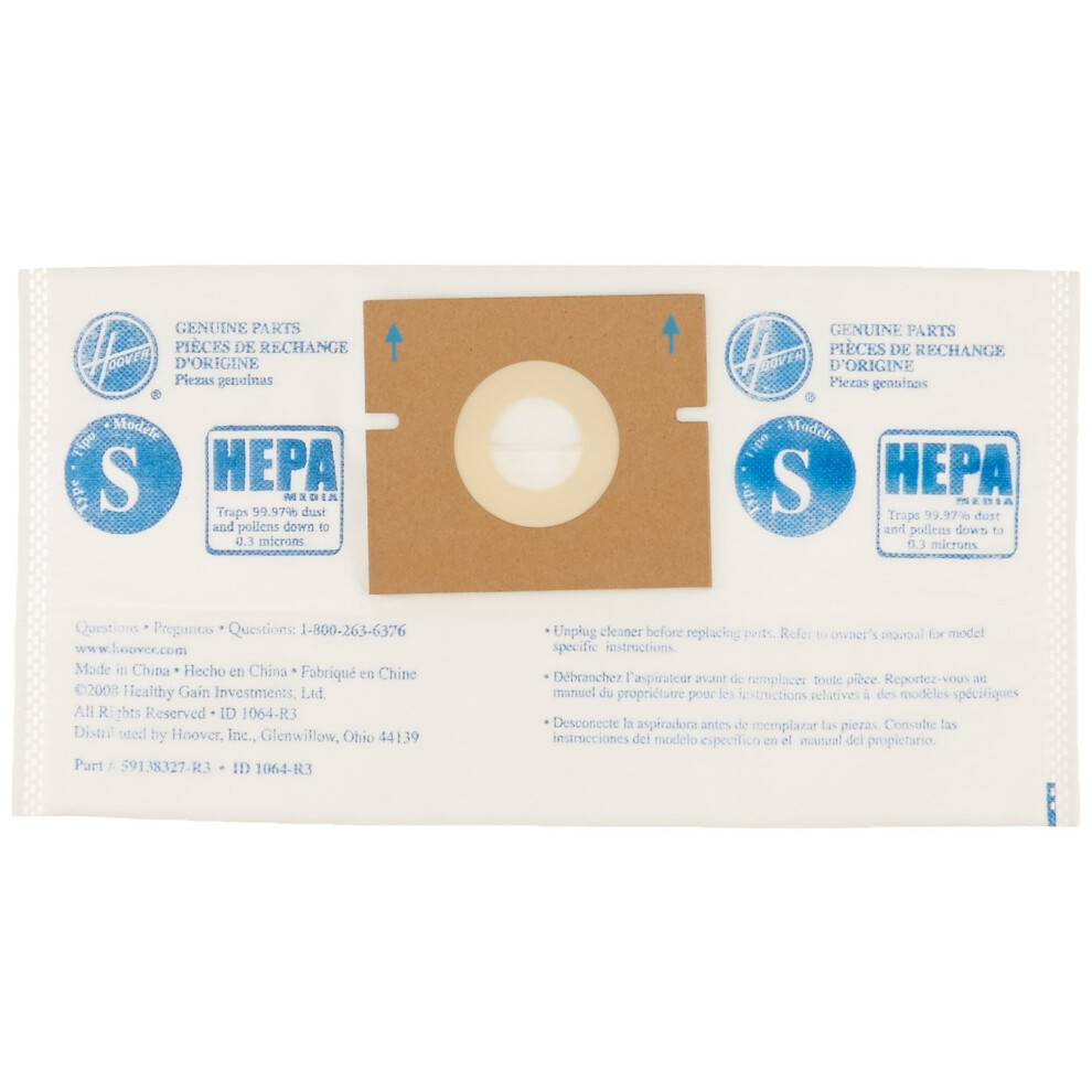 Hoover Paper Bag  S Hepa Constellation (Pack of 2)