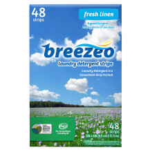 Breezeo Στρώματα Απορρυπαντικού Ρούχων (48 στρώματα) - Άρωμα Φρέσκου Λινό