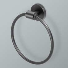 Gatco 4672 Reveal Towel Ring  Satin Nickel | Wall Mount 6.63"" Dia. To