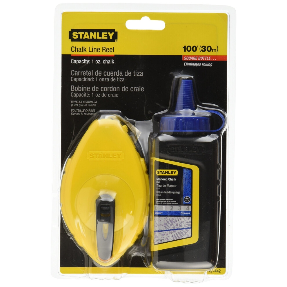 STANLEY Chalk Line  Reel with Blue Chalk (47-442)