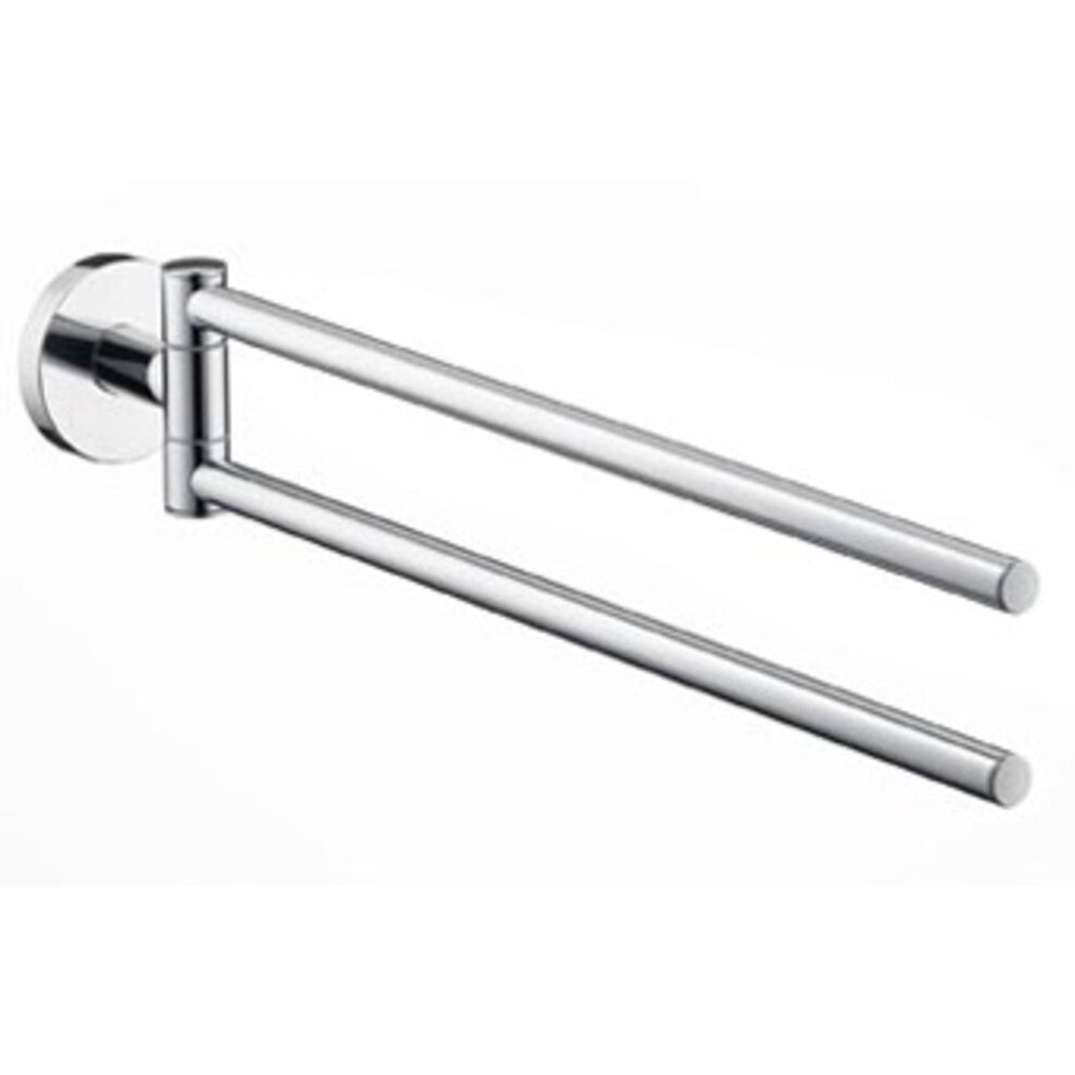 hansgrohe Dual Towel_Bar Upgrade 2-inch Modern Towel_Bar in Chrome  40