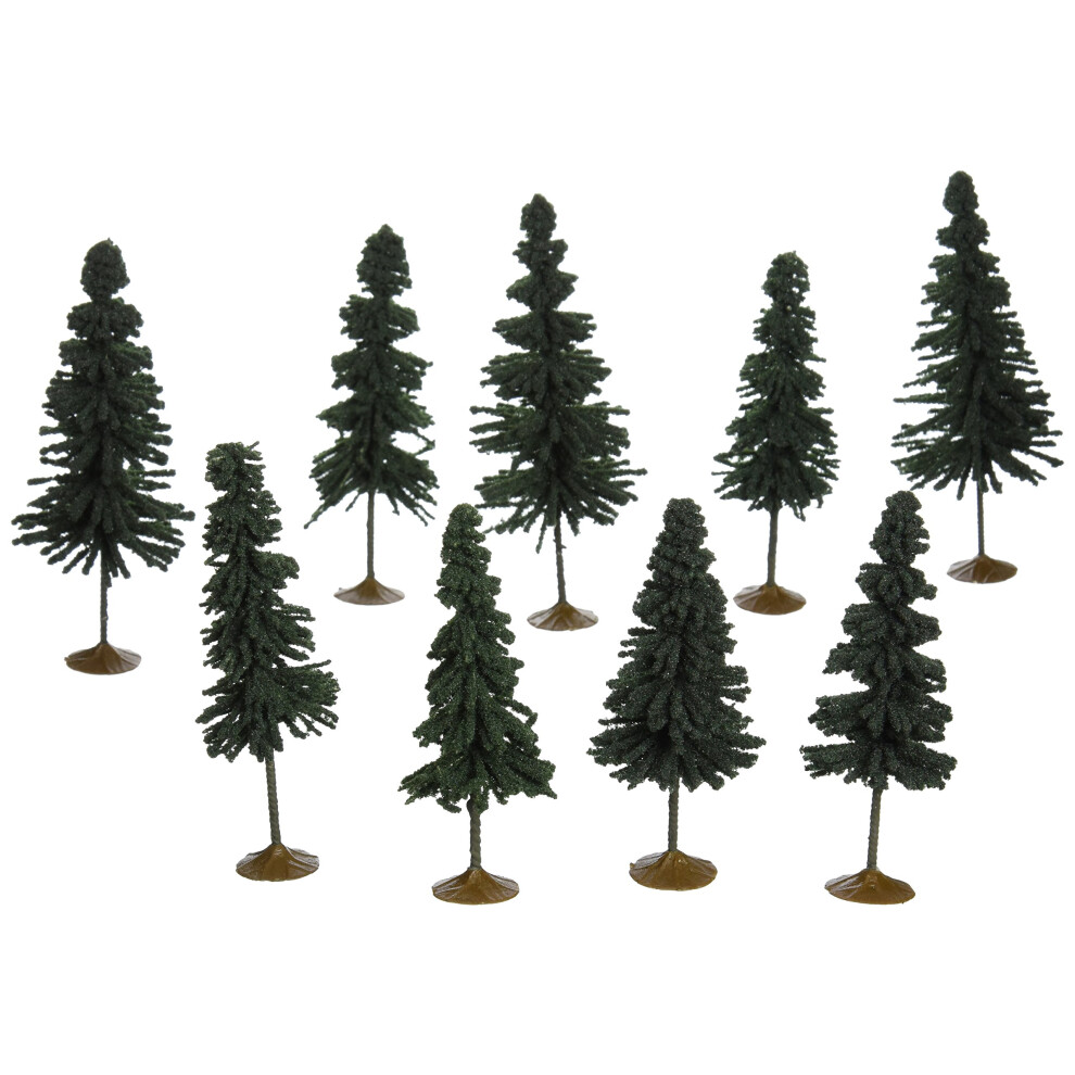 Bachmann Trains - SCENE SCAPES - 3""- 4"" SPRUCE TREES (9 per box) - N