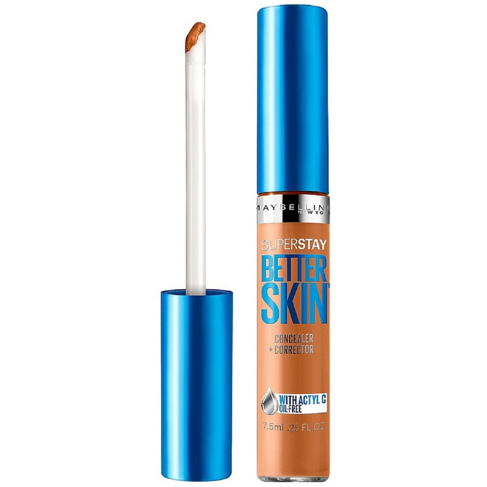 Maybelline New York Superstay Better Skin Concealer  Deep Brown  0.25