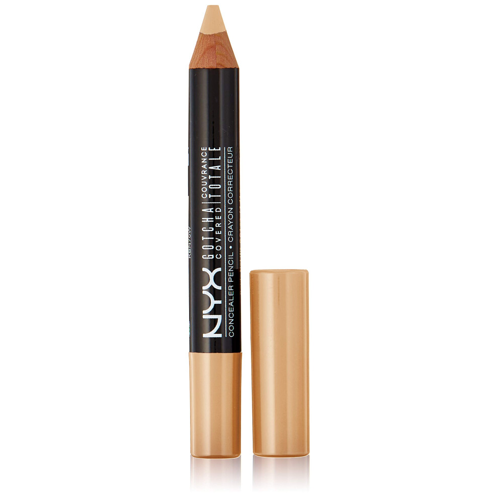 NYX Professional Makeup Gotcha Covered Concealer Pen  Beige  0.04 Ounc