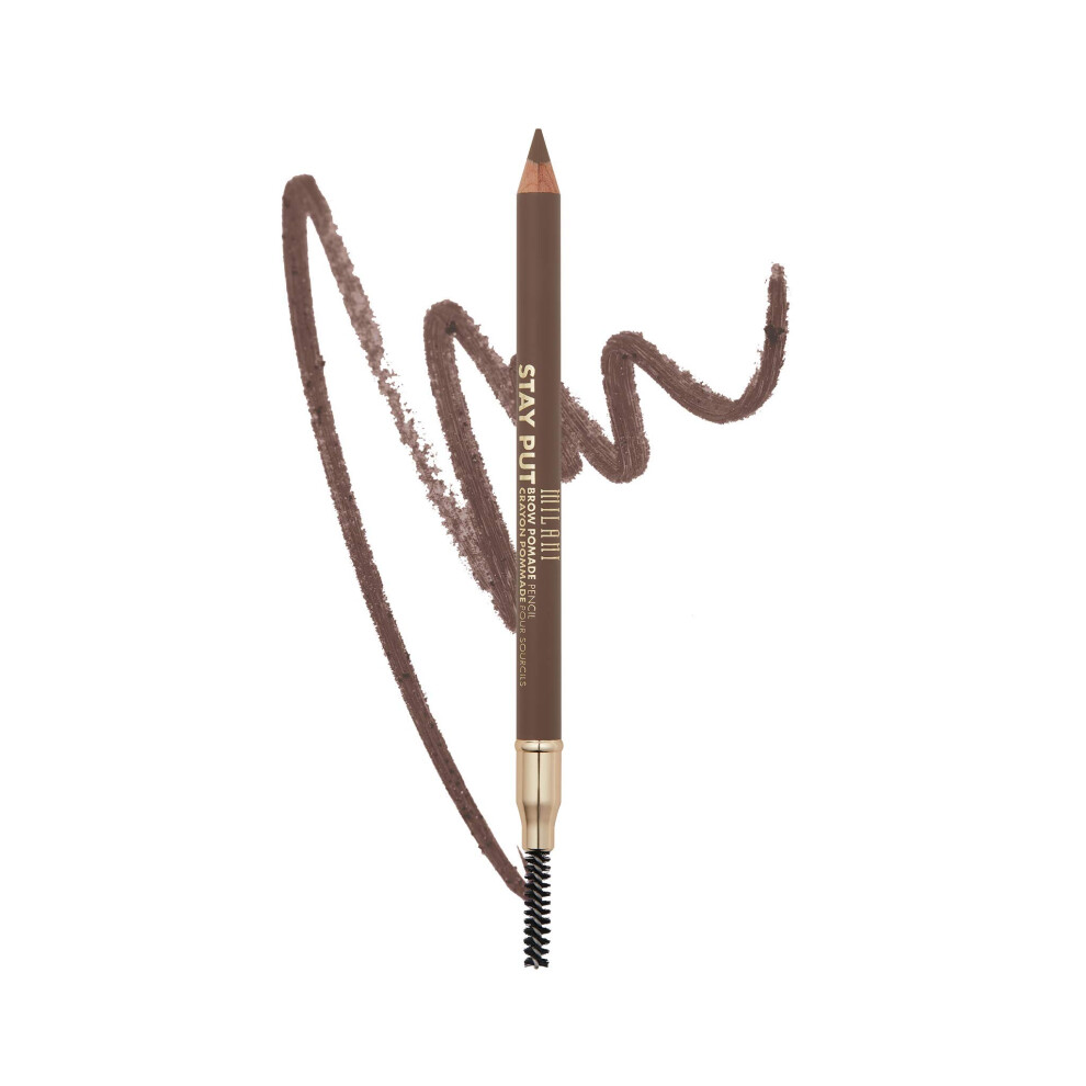 Milani Stay Put Brow Pomade Pencil - Brunette (0.03 Ounce) Vegan  Crue