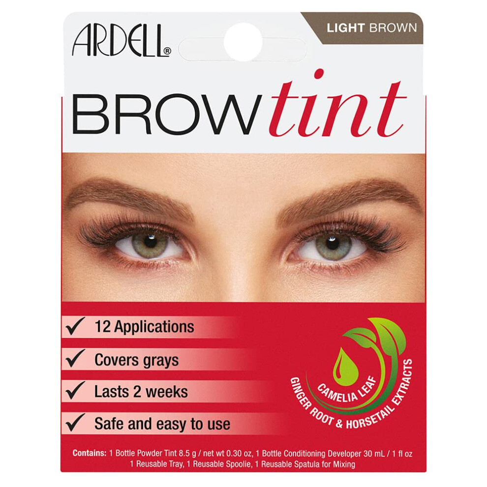 Ardell Brow Tint in Light Brown  Semi-permanent Brow Dye Kit  1 pack