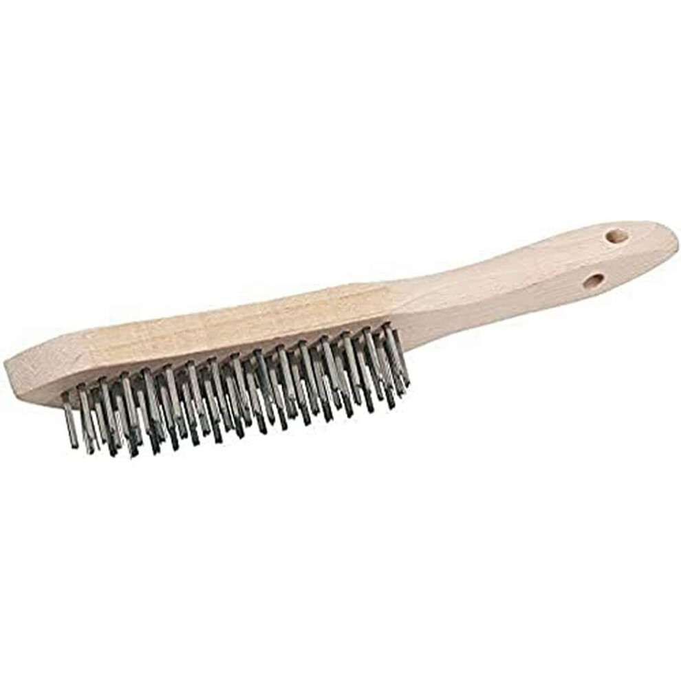 Draper 50931 Stainless Steel 4 Row Wire Scratch Brush  310mm