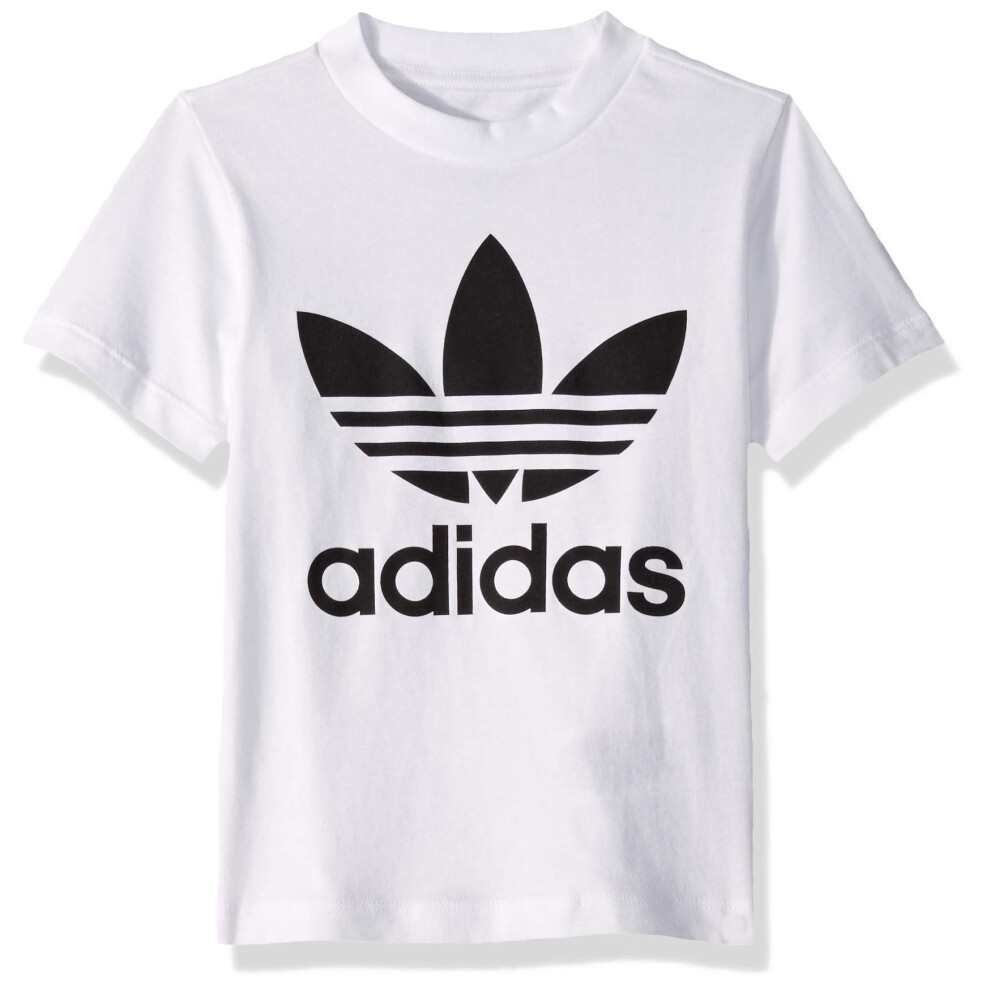 adidas Originals Baby Boys Trefoil Tee  White/Black  3M