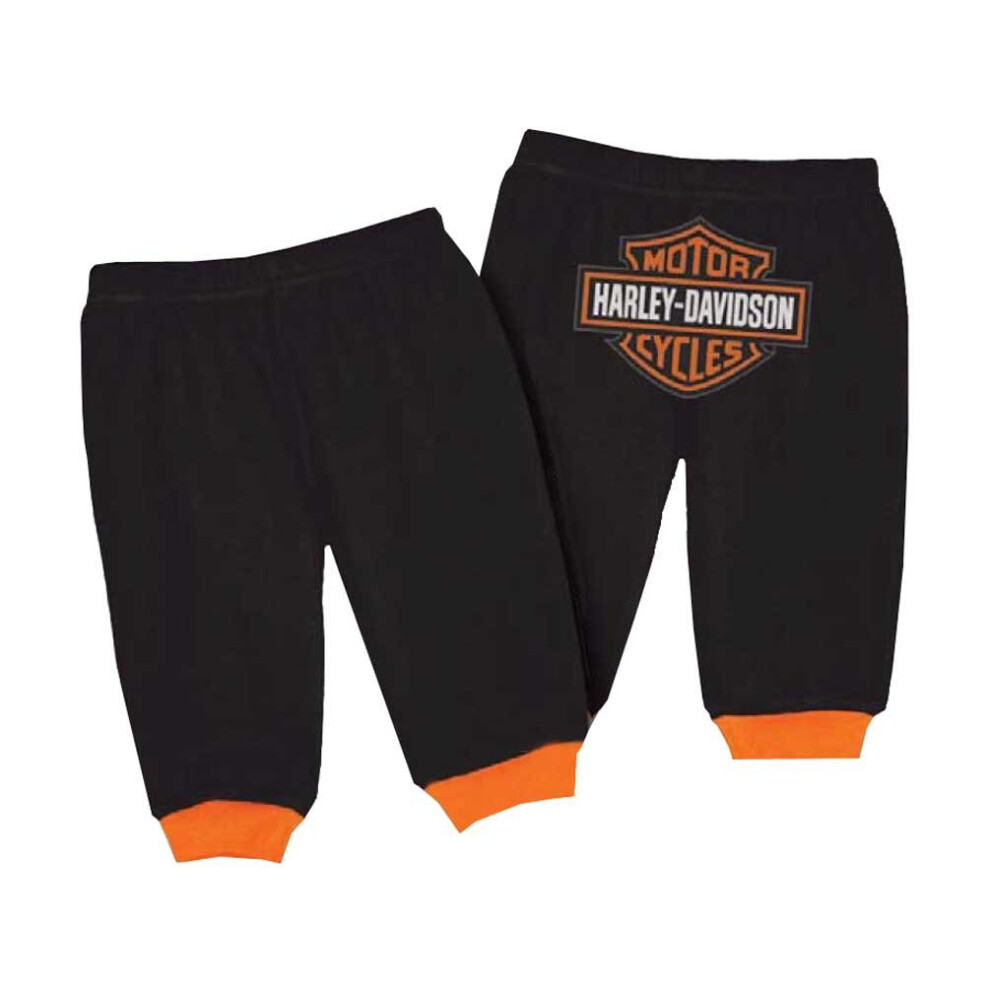 Harley-Davidson Baby Boys' Interlock Bar & Shield Pants  Black 4050601